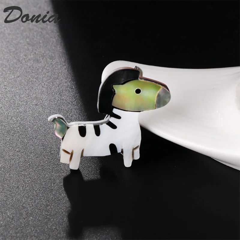 Ювелирные изделия Donia новая модная брошь в виде дикого милого пони из натуральной