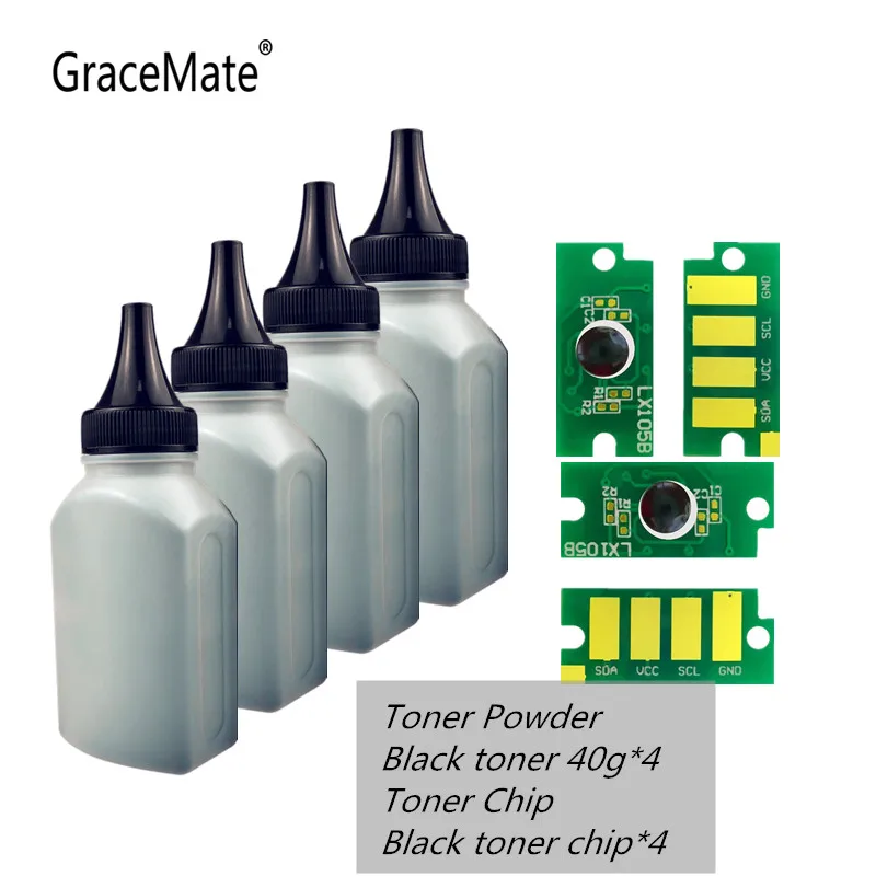 Черный тонер порошок и чип GraceMate совместимый с XEROX Phaser 6510 WorkCentre 6515 6515days