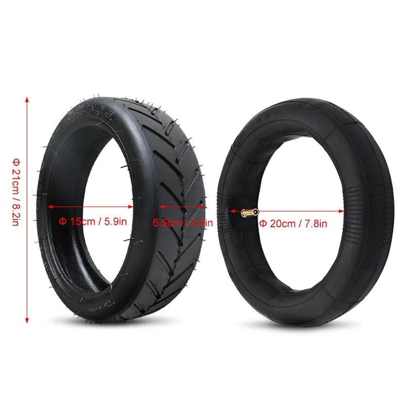 

Electric Scooter Tire 8 1/2X2 Outer Tire Inner Tub Front Rear Tyre Set For Xiaomi Mijia M365 Non-Slip Pneumatic Tires With Crowb