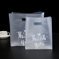 3 sizes thank you plastic bags with handle cake cookie packaging 50pcslot candy wrapping bags christmas wedding cupcake bags