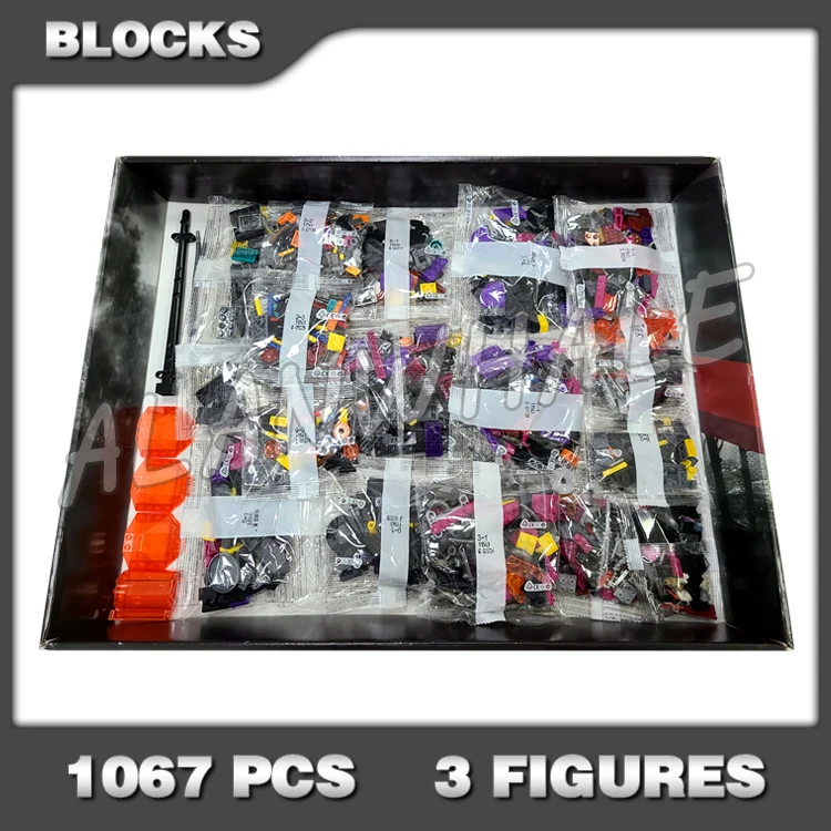 

1067pcs Monkey Kid Villain Demon Bull King Huge Mech Flame Thrower 11543 Building Blocks Toys Gifts Compatible With Model