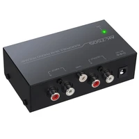 phono preamplifier converter audiophile mm phono preamp preamplifier with level control 2 rca input outputeu plug