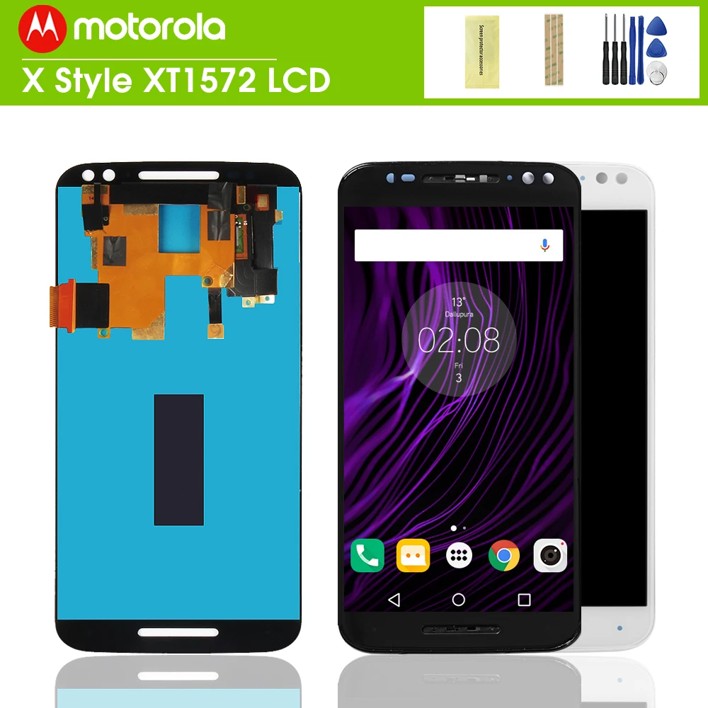 ЖК-дисплей 5 7 дюйма для Motorola Moto X Style XT1570 XT1575 XT1572 сенсорный экран дигитайзер