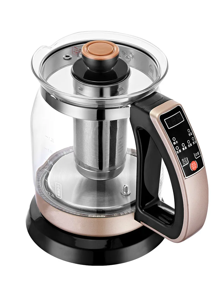 Новый электрический чайник бытовой автоматический прозрачный стеклянный мини