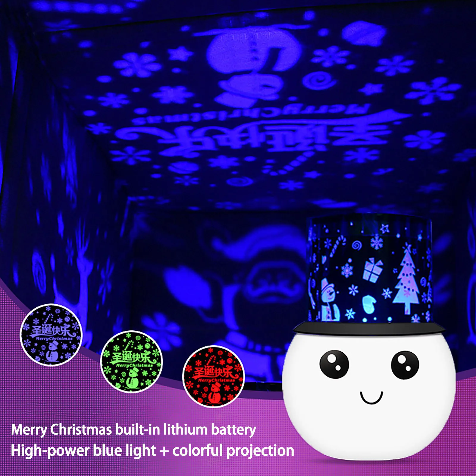 Зарядка через USB ночной Светильник проектор светодиодный Творческий S