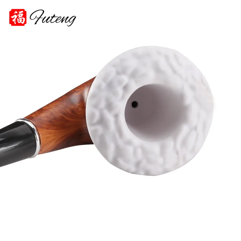 Новый древесины смолы труба дымохода фильтр долгого курения трубки для табака