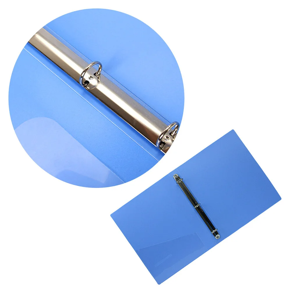 

A4 Size Lever Arch File Folders Three Hole Folder Shape Document Organizer with Round Rings for School Stationery Acces