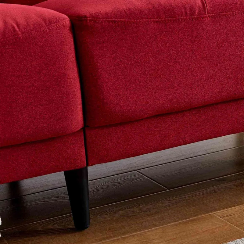 

Modern Design Antique Red Modern Polyester Fabric Sofa Home Apartment Living Room Furniture Sofa Bed Furniture Sofa Set