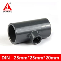 sanking 252520mm upvc reducing tee pipe fittings coupler water connector for garden irrigation system