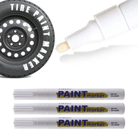 3pcs waterproof car wheel tire oily painting mark pen auto rubber tyre tread cd metal permanent paint marker car paint pen