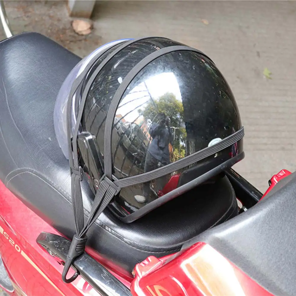 

Motorcycle Helmet Straps Fixed Strap 60CM Helmet Hooks Luggage Accessories Retractable Elastic Straps Luggage Net