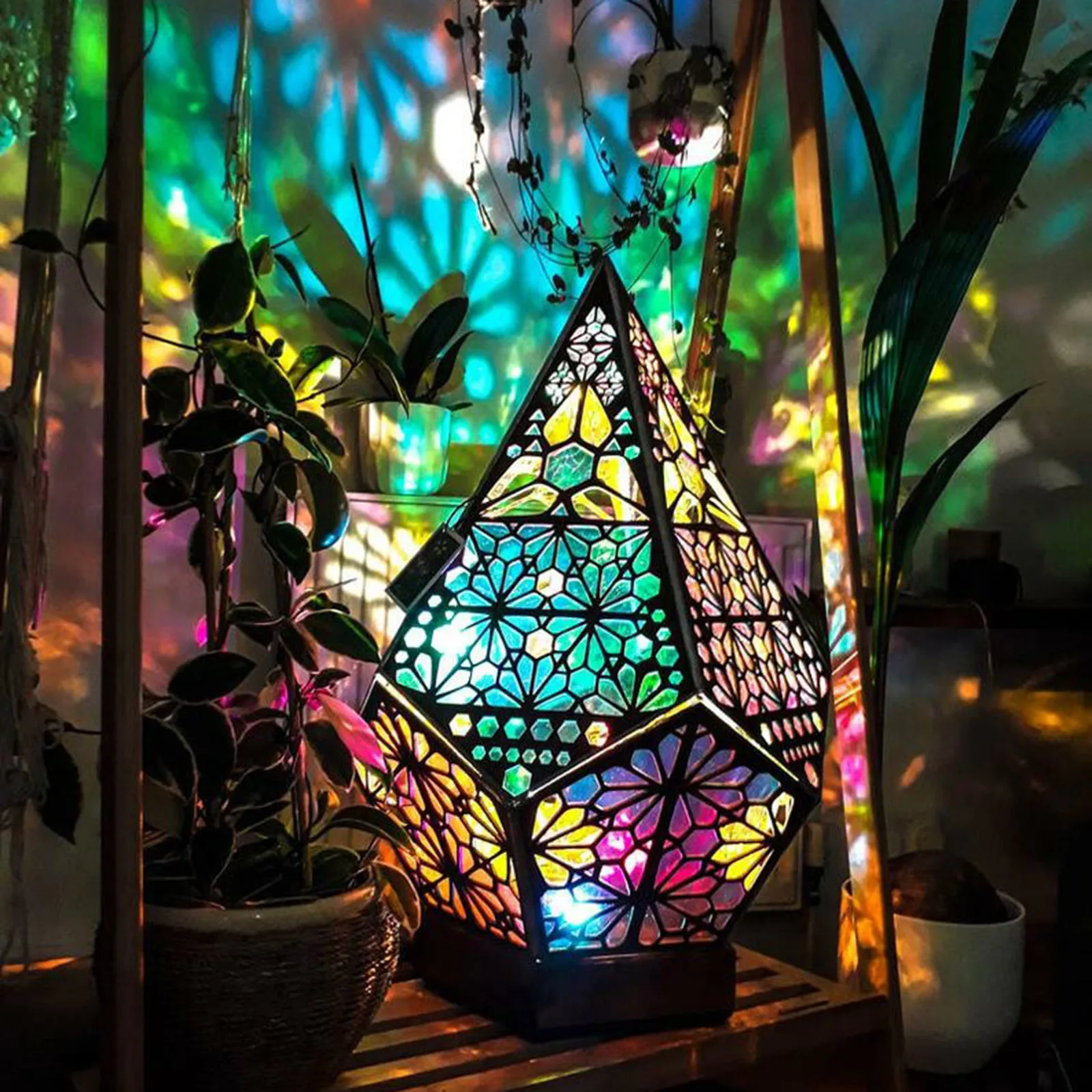 

Colours Bohemian Star Projection Large Floor Lamp Led Light Bedroom Home Decor Romantic Star Projector Lamp For Kids Usb