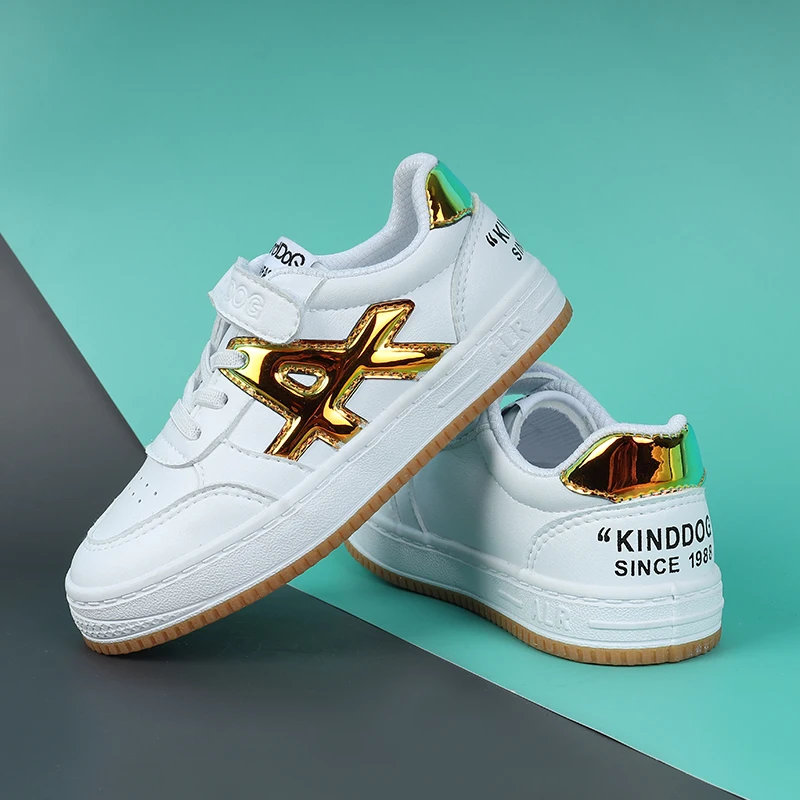 

Spring Autumn Walking Sneakers Girls Wearable School Shoes for Girls Leather Kid Causal Trainer Designer Flats Shoes Children
