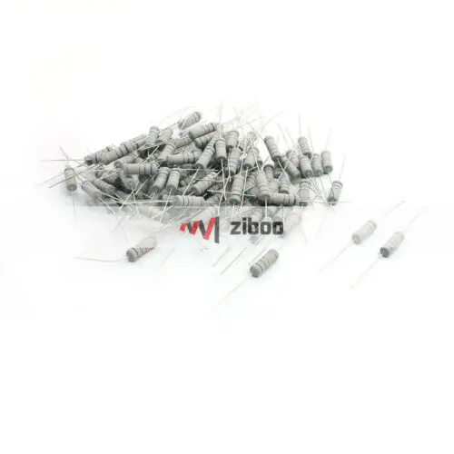 

100Pcs 18000 Ohm 3 Watt Wire Leads Metal Oxide Film Resistors 8 x 0.55cm