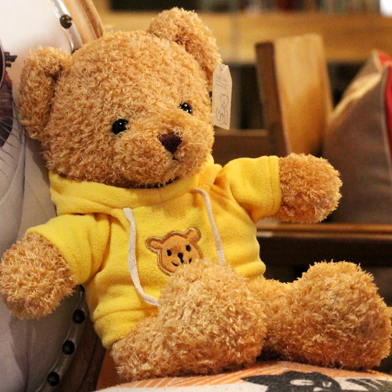 

Disney Cartoon Dressed Teddy Bear Hoodie Bear Plush Toy Cute Soft Stuffed Bear Doll Activity Gift Girl Gift 40cm