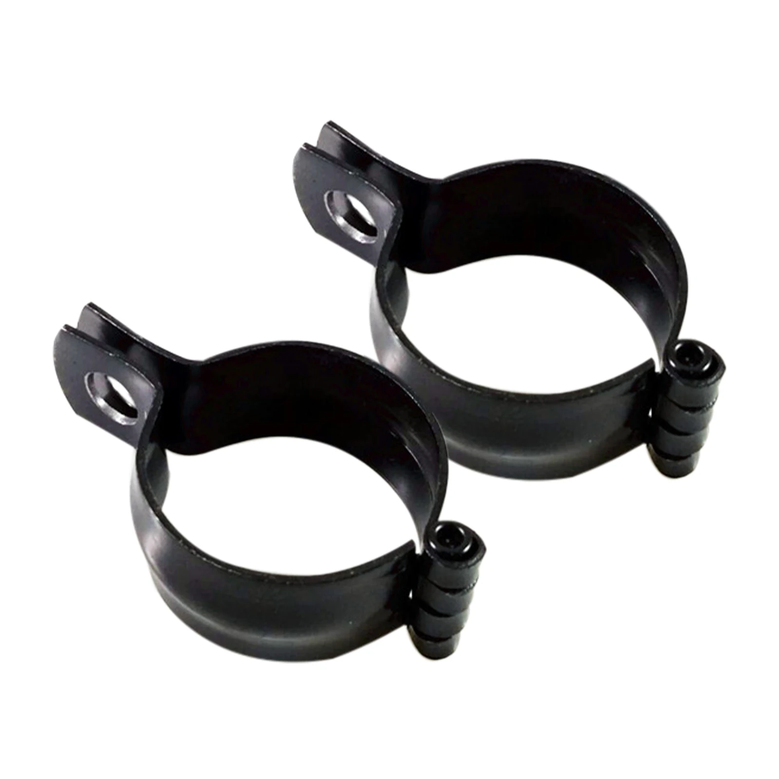 

2Pcs Motorcycle 32-51mm Black Metal Front Fork Mount Clamp Turn Signal Light Mount Bracket Holder For Cafe Racer Custom