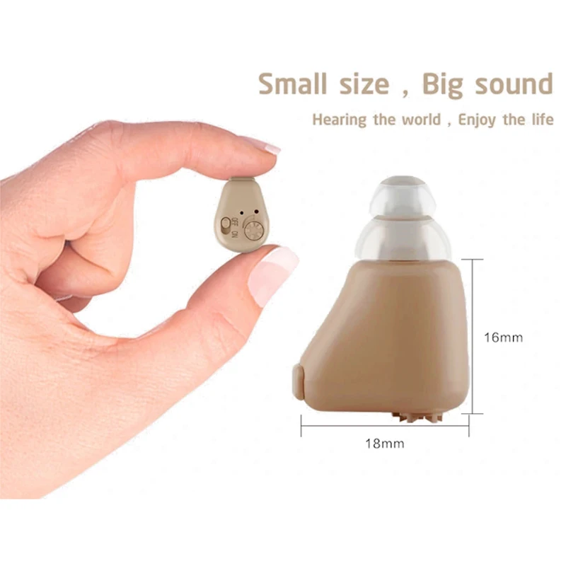 

Medical Home Rechargeable Mini Invisible Ear Care Wireless Deafness Sound Voice Amplifier Hearing Aid for Elderly Deaf Adult