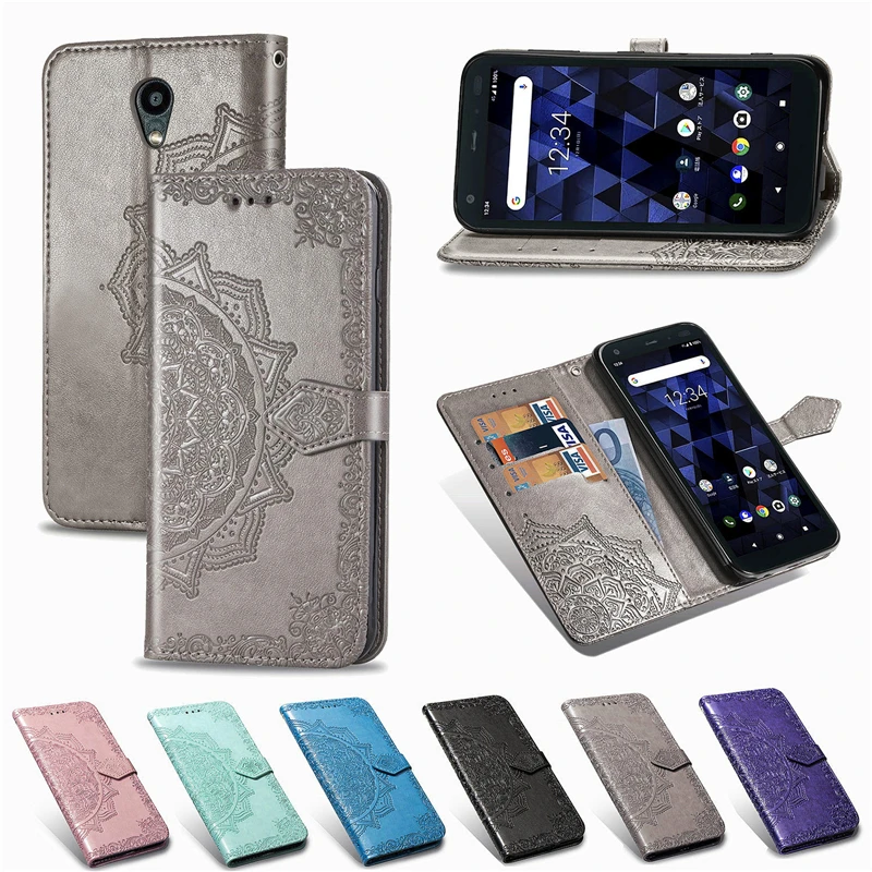 Для Kyocera Digno BX чехол 3D Роскошная ткань Datura Кожаный Резиновый для телефона