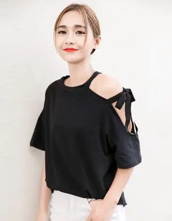 

2020 Women Short Red Sleeve Shirt Top Garment