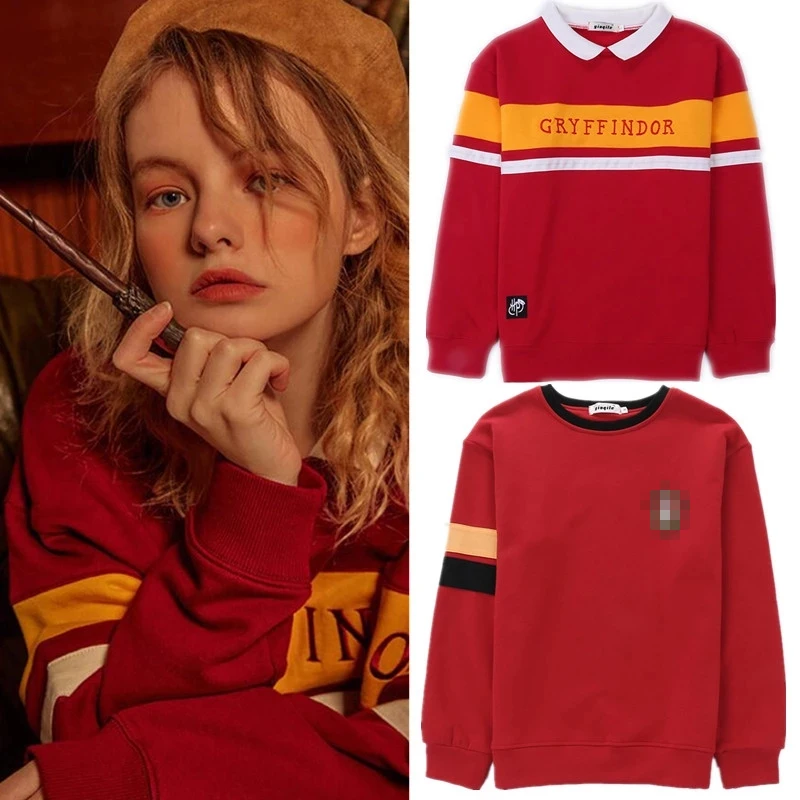 Костюм для косплея из пуффендуй Когтевран Слизерин свитшоты Униформа толстовка