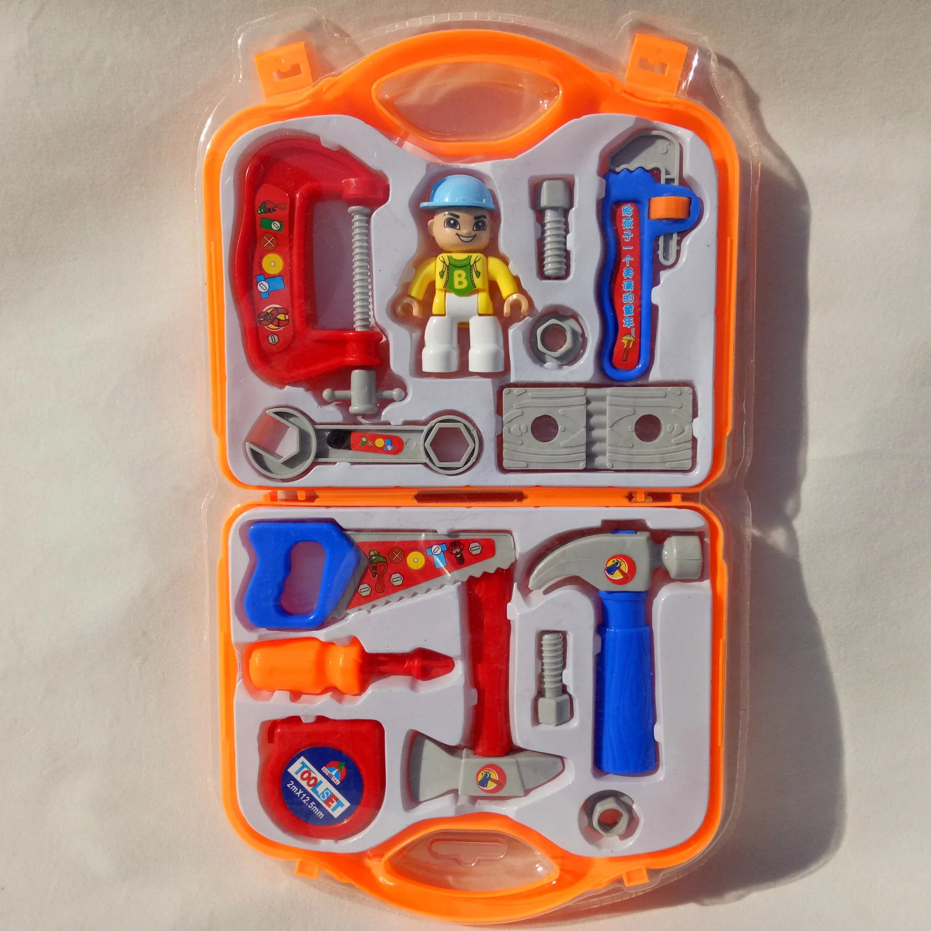 Детский инструмент для ремонта игрушечный ящик инструментов мальчиков домик