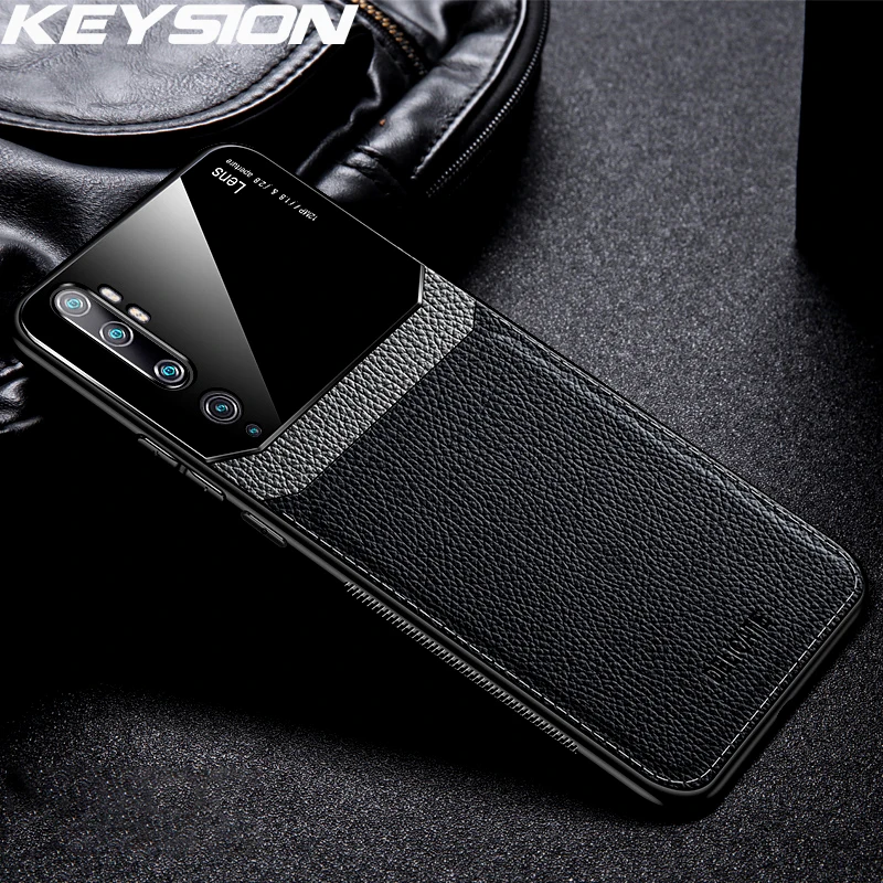 KEYSION противоударный чехол для Realme X2 Pro XT 5 кожаный зеркальный стеклянный OPPO A5 A9 2020