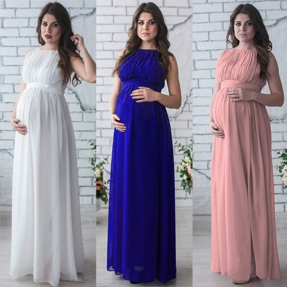 

Chiffon Pregnancy Dress Maternity Dresses for Shoot Photo Photography Prop Sexy Maxi Gown Dresses for Pregnant Women Clothes
