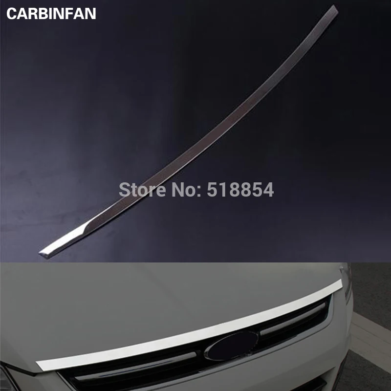 Подходит для 2013 2014 2015 2016 FORD ESCAPE KUGA ХРОМА передний капот Боннет СЕТКА ГРИЛЬ ГУБА БАР ТРИМ КОВРЫ декоративная ЛИСТОВКА МОЛДИНГ.