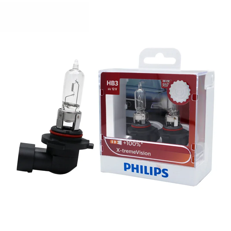 Philips H1 H4 H7 H11 9003 9005 9006 HB3 HB4 X treme Vision автомобильная фара яркие галогенные лампы ECE