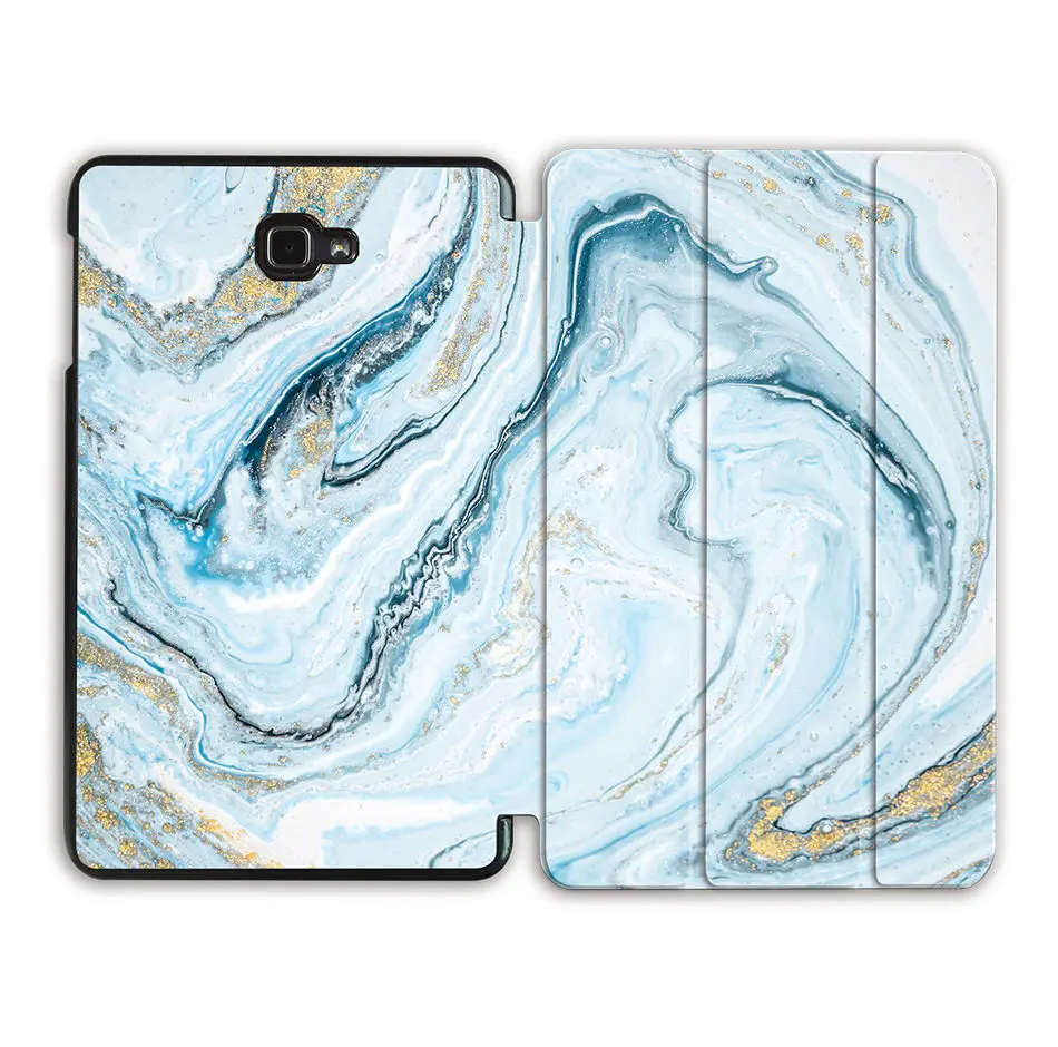 SS12 Чехол MTT с мраморной текстурой для samsung Galaxy Tab A A6 10,1 ''SM-T580 T585 из искусственной кожи, откидной Чехол-подставка, fundas, умный чехол для планшета - Цвет: SS12