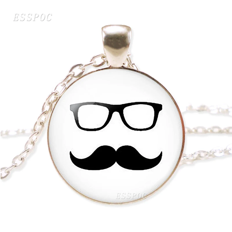 Усы с очками хипстерская Подвеска Ожерелье для хипстеров забавные усы ювелирные