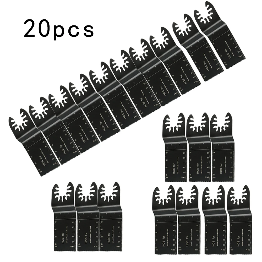 For Multi-Purpose Finisher 32mm Oscillating Cutting Multi Tool Saw Blades Carbon Steel Cutter DIY 20Pcs CRAFTSMAN RIDGID TCH |