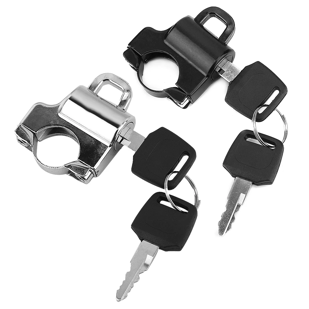 Мотоциклетный Противоугонный замок на шлем черный сплав крепление крючок с 2