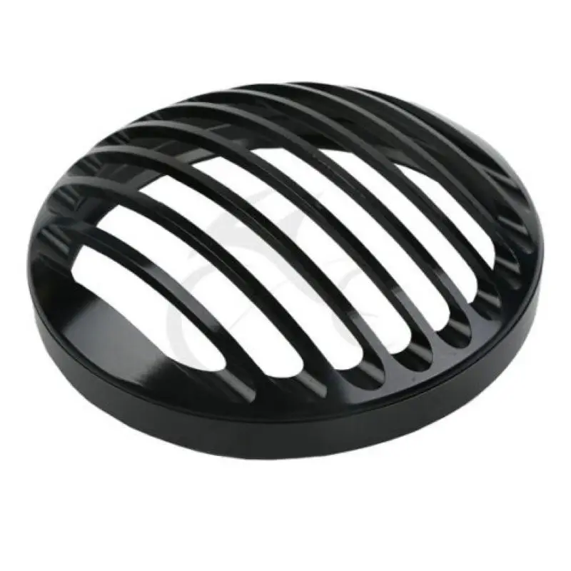 Мотоцикл 5 3/4 &quotчерный хром CNC фары головной свет Гриль Крышка для Harley Sportster XL 883 1200