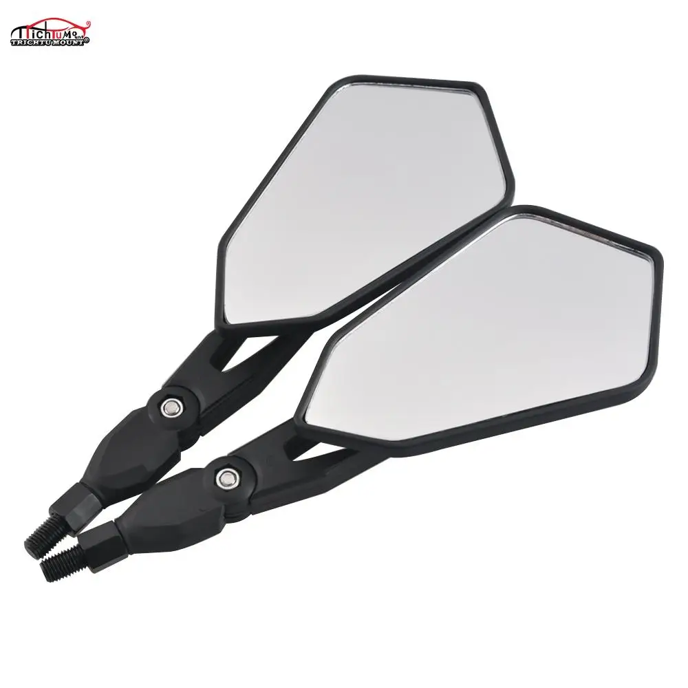 Мотоциклетное боковое зеркало заднего вида 10 мм для Yamaha FZ6 FAZER FZ6R FZ8 FZ1 XJ6 MT-07 Suzuki