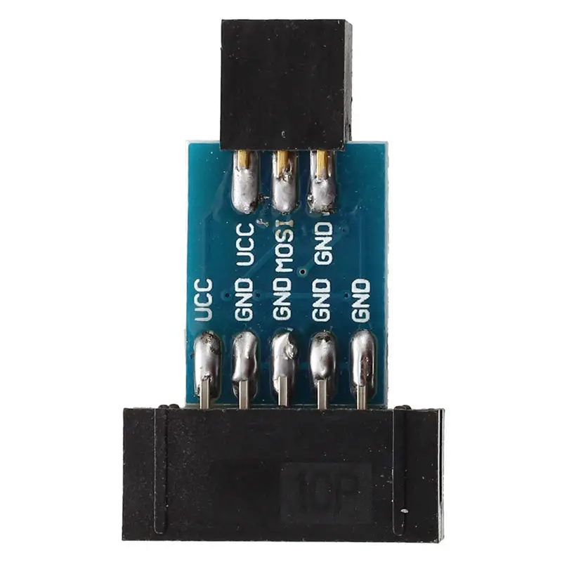 10 Pin на 6 плата адаптера M/F для AVRISP USBASP STK500 черный синий | Электроника