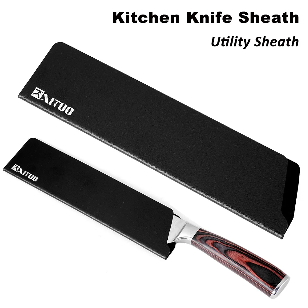 XITUO кухонный нож оболочка 8 &quot7&quot 6 &quot5&quot 3 5 &quotдюймов шеф повара Santoku Sushi Sashimi