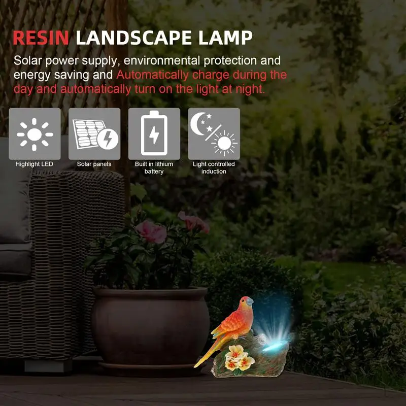 

1Pc Bird Shaped Solar-powered Light Waterproof Yard Light Garden Landscape Lamp Animal-shaped solar lights