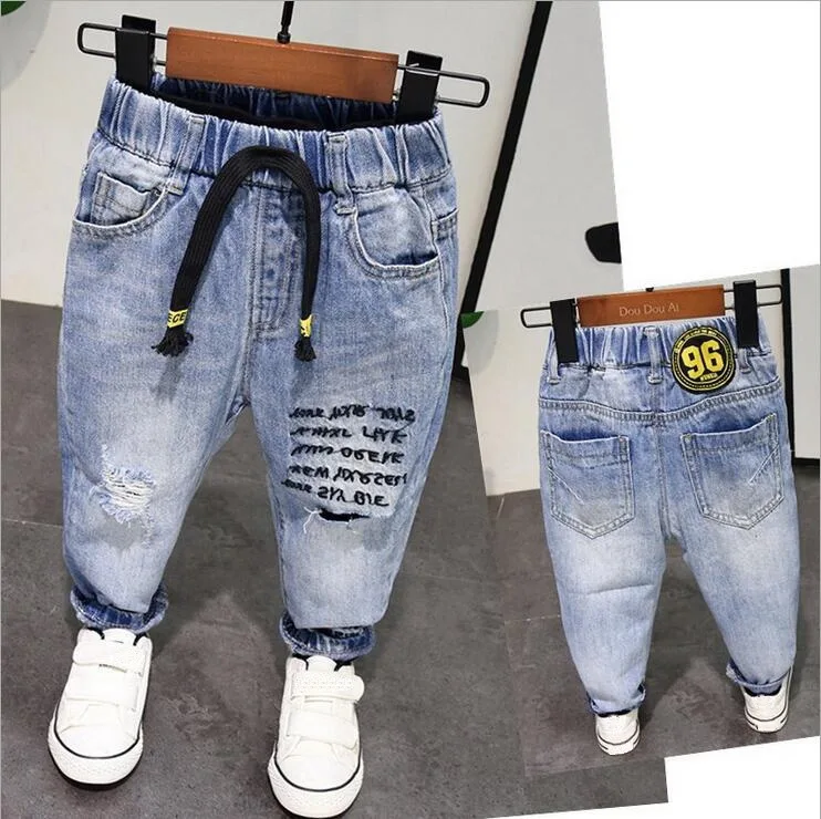 

Spring Autumn Style Baby Boy Jeans Pants 2-7Years Age Kids Boys Denim Jeans Boys Trousers Pure Cotton High Quality Boys Pants