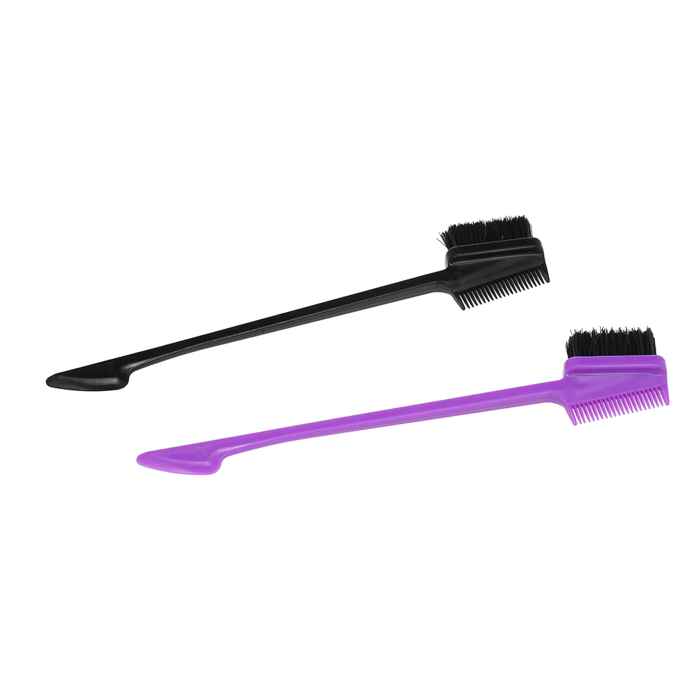 1 шт. Двухсторонняя щетка для волос расческа 3 в укладки бровей ресниц щеточка