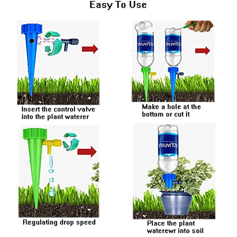 4 шт. автономные автоматического капельного полива Системы Спайк для выращивания