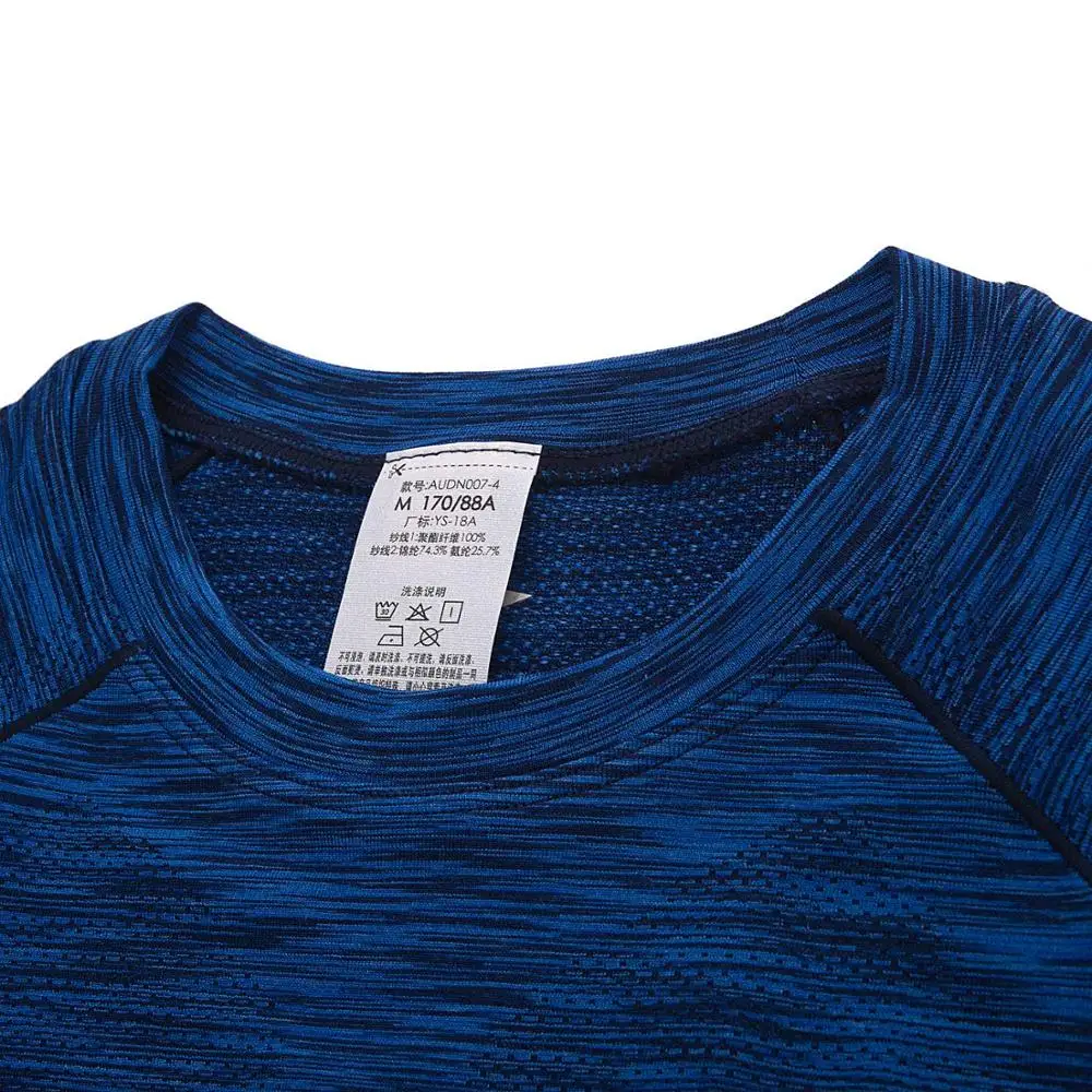 Мужская Тренировочная футболка Li Ning удобные дышащие футболки с длинными