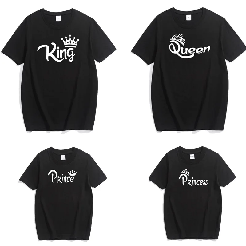 

Футболка с короной, одинаковая семейная одежда, наряды, одежда для мамы и дочки, родственная одежда, топы