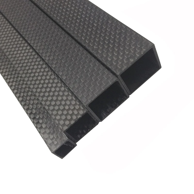 

TianYuQi 4pcs 3K full carbon fiber square tube high strength length 500mm OD 10mm 15mm 20mm 22mm 25mm 30mm Glossy Surface