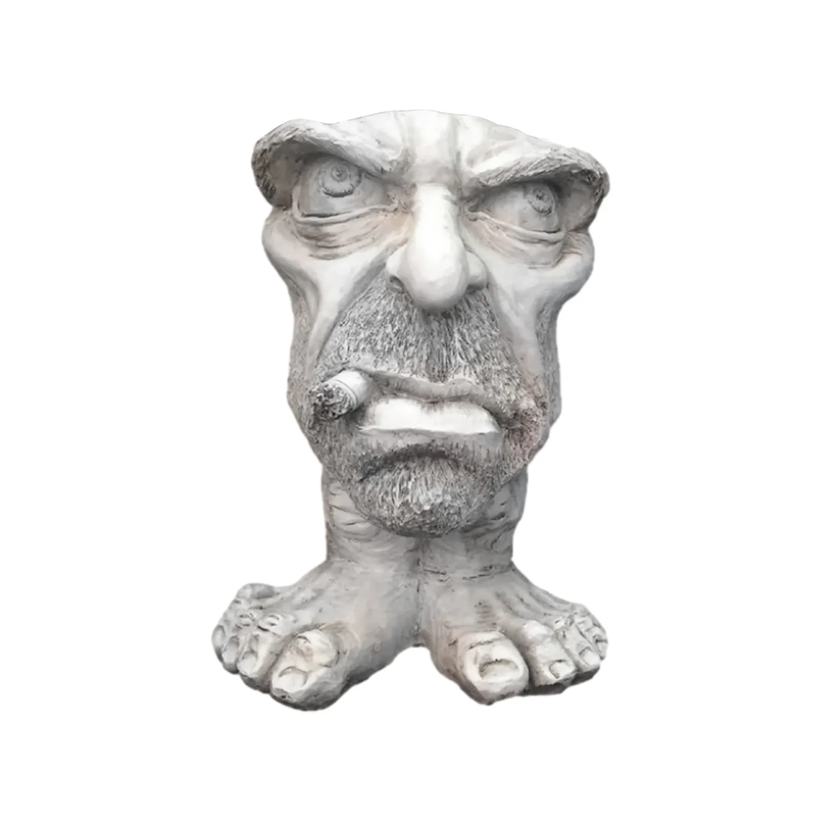Статуя муггли с лицом Забавный горшок скульптура мугги забавное выражение