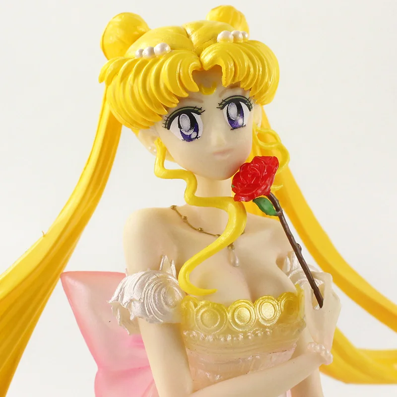 

25cm Japan Anime Princess Queen Action Figure PVC Wedding Dress Collection Model Toys