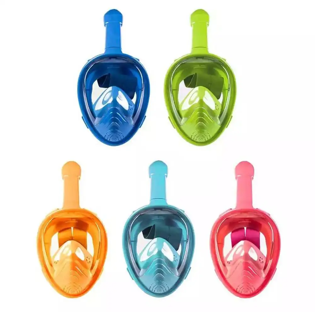 

Детская маска для дайвинга на все лицо, маска для подводного плавания с защитой от запотевания, маска для подводного плавания на все лицо, сн...