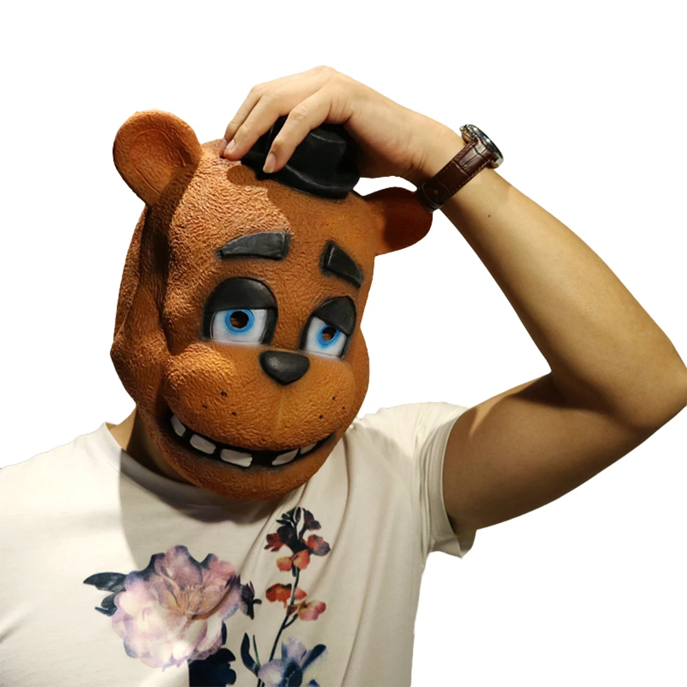 Пять ночей у Фредди костюм маска FNAF Foxy Chica Фредди Fazbear медведь латекс лицо маски вечеринка Хэллоуин косплей принадлежности