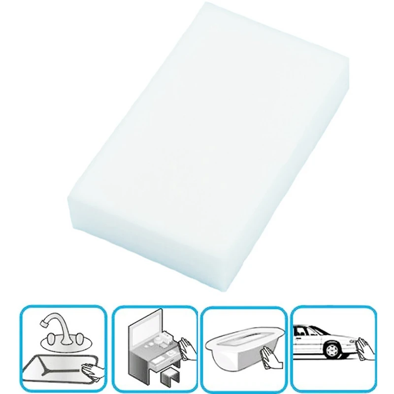 20Pcs Magic Multi Sponge Clean Foam Cleaner Cleansing Eraser Car Wash Kitchen 10cm×6cm×2cm(White) | Дом и сад