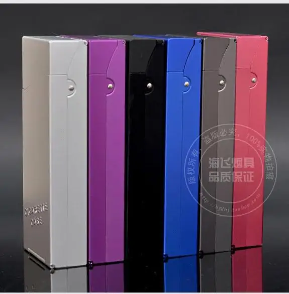 Металлическая Женская тонкая сигарета чехол ветрозащитная электронная